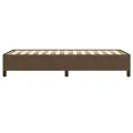 Cadre de lit Marron foncé 90x190 cm Tissu