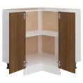 Armoire cuisine chêne brun 75,5x75,5x81,5 cm bois d’ingénierie
