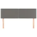 Têtes de lit 2 pcs Gris 72x5x78/88 cm Similicuir