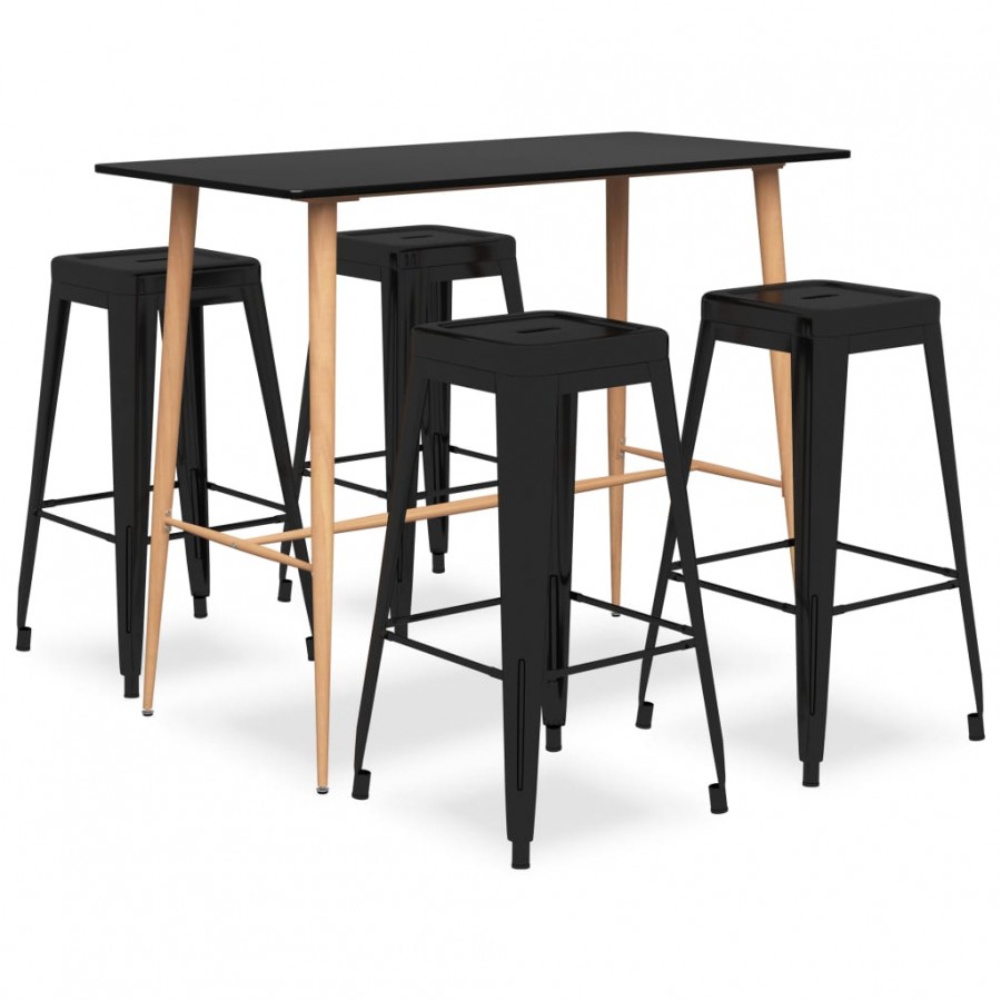 Ensemble de bar 5 pcs Noir