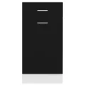 Armoire de plancher à tiroir Noir 40x46x81,5 cm Aggloméré
