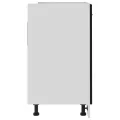 Armoire de plancher d'évier Noir 80x46x81,5 cm Aggloméré