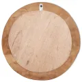 Miroir décoratif Teck 60 cm Rond