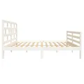 Cadre de lit Blanc Bois massif 140x200 cm