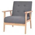 Ensemble de canapés 3 pcs Tissu Gris foncé