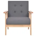 Ensemble de canapés 3 pcs Tissu Gris foncé