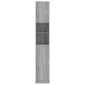 Armoire de bain Sonoma gris 32x25,5x190 cm Bois d'ingénierie