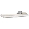 Cadre de lit Blanc 75x190 cm Bois de pin massif