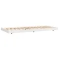 Cadre de lit Blanc 75x190 cm Bois de pin massif