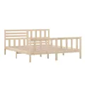 Cadre de lit Bois massif 180x200 cm Super King