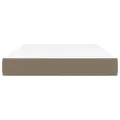 Matelas de lit à ressorts ensachés Taupe 120x200x20 cm Tissu
