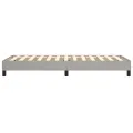 cadre de lit Gris clair 90x190 cm Tissu