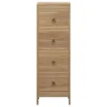 Commode 30x30x90 cm Bois massif de teck