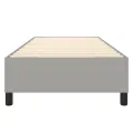 cadre de lit Gris clair 90x190 cm Tissu