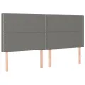 cadre de lit avec matelas Gris foncé 160x200cm Tissu