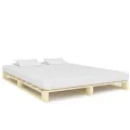 Cadre de lit de palette Bois de pin massif 180 x 200 cm