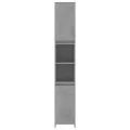 Armoire de salle de bain Gris béton 30x30x183,5 cm Aggloméré