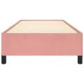 Cadre de lit Rose 100x200 cm Velours
