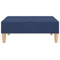 Repose-pied Bleu 78x56x32 cm Tissu