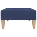 Repose-pied Bleu 78x56x32 cm Tissu