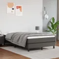 cadre de lit avec matelas Gris 120x200 cm Similicuir