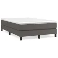 cadre de lit avec matelas Gris 120x200 cm Similicuir