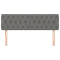 Têtes de lit 2 pcs Gris foncé 72x7x78/88 cm Tissu
