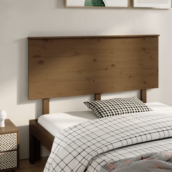 Tête de lit Marron miel 144x6x82,5 cm Bois massif de pin