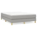cadre de lit Gris clair 140x200 cm Tissu