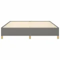 cadre de lit Gris foncé 180x200 cm Tissu