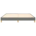 cadre de lit Gris foncé 160x200 cm Tissu