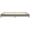 cadre de lit Gris foncé 160x200 cm Tissu