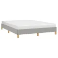 Cadre de lit Gris clair 140x200 cm Tissu