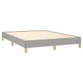 Cadre de lit Gris clair 140x200 cm Tissu