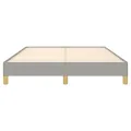 Cadre de lit Gris clair 140x200 cm Tissu