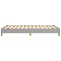 Cadre de lit Gris clair 140x200 cm Tissu