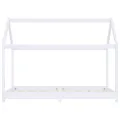 Cadre de lit d'enfant Blanc Bois de pin massif 70x140 cm
