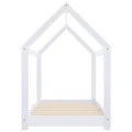 Cadre de lit d'enfant Blanc Bois de pin massif 70x140 cm