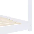 Cadre de lit d'enfant Blanc Bois de pin massif 70x140 cm