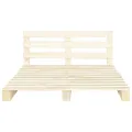 Cadre de lit de palette Bois de pin massif 160 x 200 cm