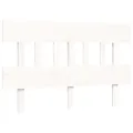 Cadre de lit avec tête de lit blanc 140x200 cm bois massif