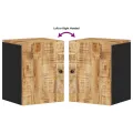 Armoire de salle de bain murale 38x33x48cm bois massif manguier
