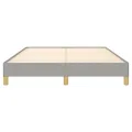 Cadre de lit Gris clair 160x200 cm Tissu