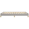 Cadre de lit Gris clair 160x200 cm Tissu