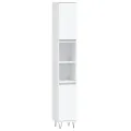 Ensemble de meubles salle de bain 3 pcs blanc bois d'ingénierie