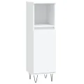 Ensemble de meubles salle de bain 3 pcs blanc bois d'ingénierie