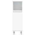 Ensemble de meubles salle de bain 3 pcs blanc bois d'ingénierie