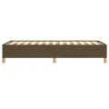 Cadre de lit Marron foncé 100x200 cm Tissu