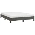 Cadre de lit Gris foncé 140 x 200 cm Velours