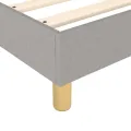 cadre de lit avec matelas Gris clair 160x200cm Tissu